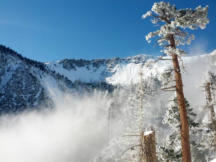 Mt. Baldy in snow, Mount Baldy (San Gabriel Range)