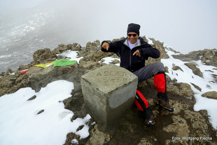 snow on the peak of Ras Dejen, Ras Dashen