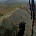 Soaring above Croagh Patrick summit