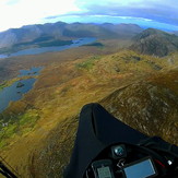 Soaring above Inagh Valley in Connemara, Barrslievenaroy