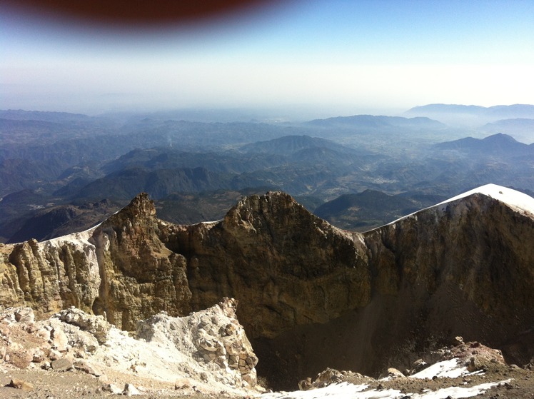 cima, crater, Pico de Orizaba