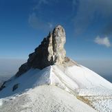 Cresta sobre glaciar, Iztaccihuatl