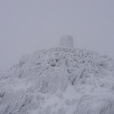 summit in snow, Snowdon