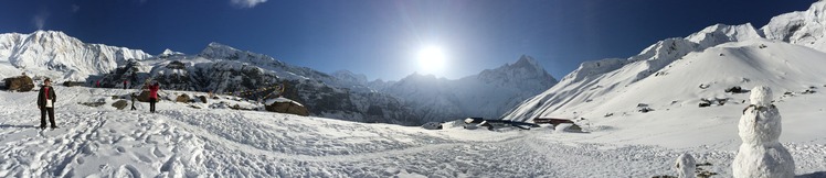 Panorama at the ABC, Annapurna Sanctuary