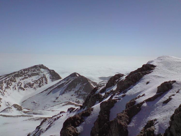 over the clouds, Mount Binalud