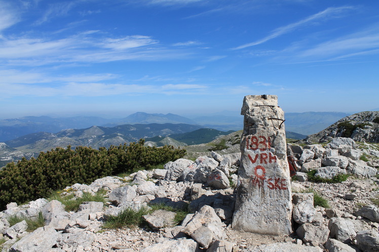Dinara, the highest peak in Croatia