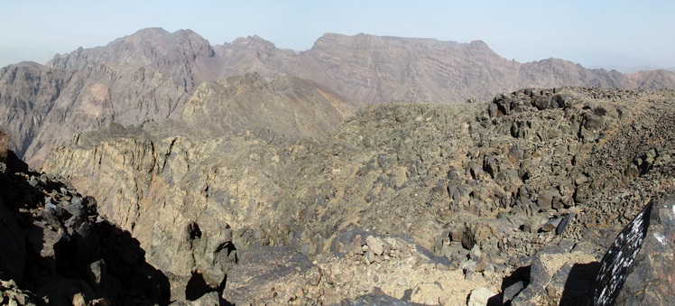 Timezguida, Ras, Akioud and Afella from Toubkal summit