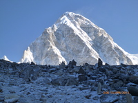 Pumori in the morning photo