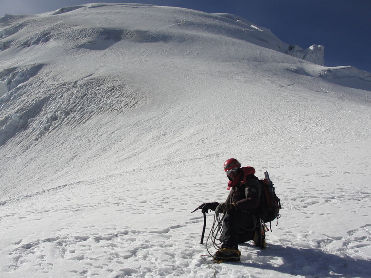 Just coming down from the "ladder to heaven", Illimani