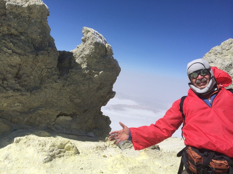 on the peak of Damavand, Damavand (دماوند)