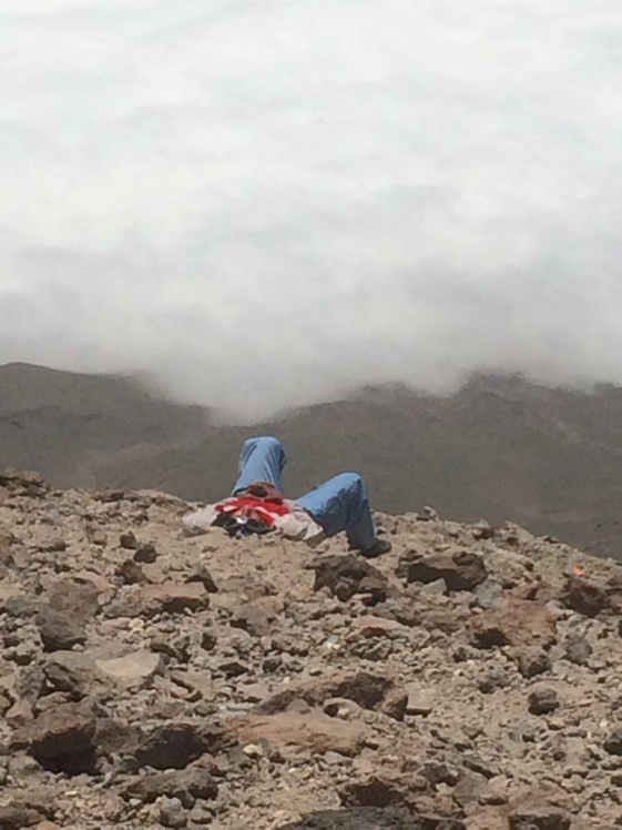 relaxing  in coming back from peak, Damavand (دماوند)