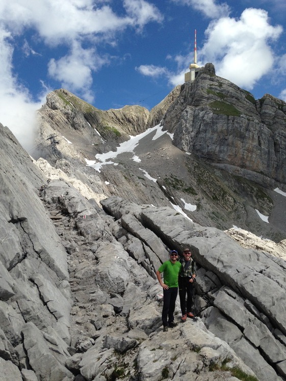 Säntis 2503 m, Peak top right