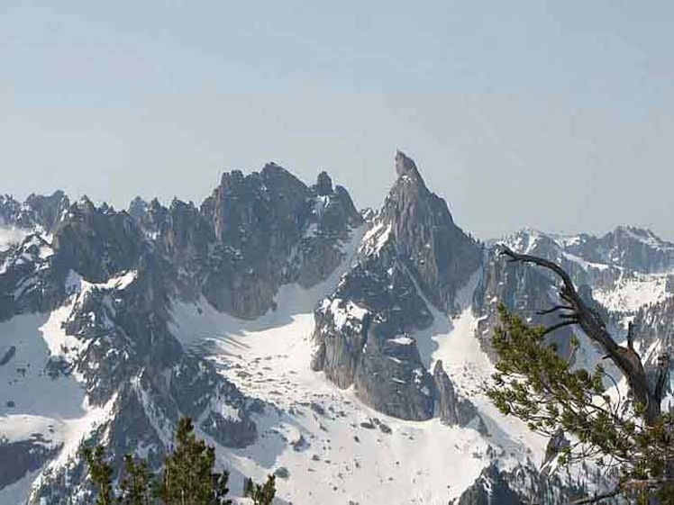 Warbonnet Mountain from Baron Peak, Warbonnet Peak