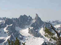 Warbonnet Mountain from Baron Peak, Warbonnet Peak photo