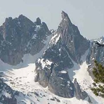 Warbonnet Mountain from Baron Peak, Warbonnet Peak