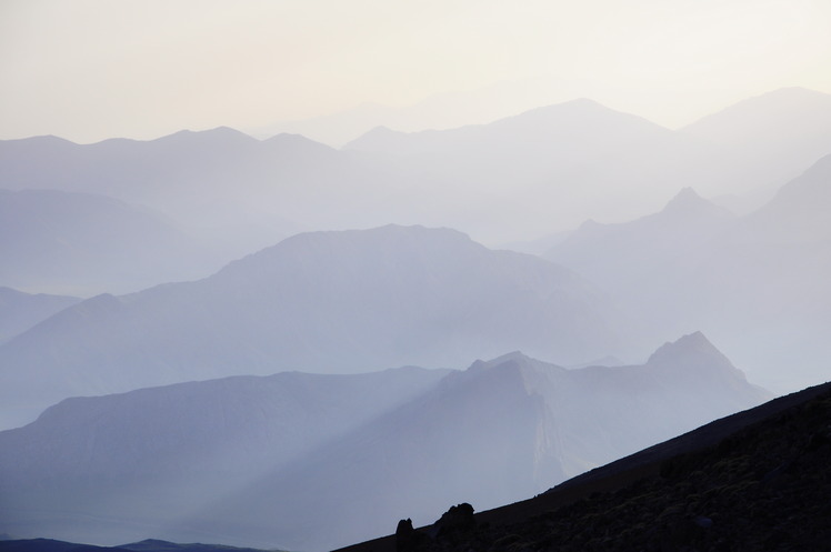 Silhouettes of the ancient volcano's caldera, Damavand (دماوند)