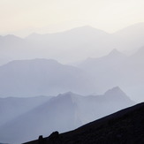 Silhouettes of the ancient volcano's caldera, Damavand (دماوند)