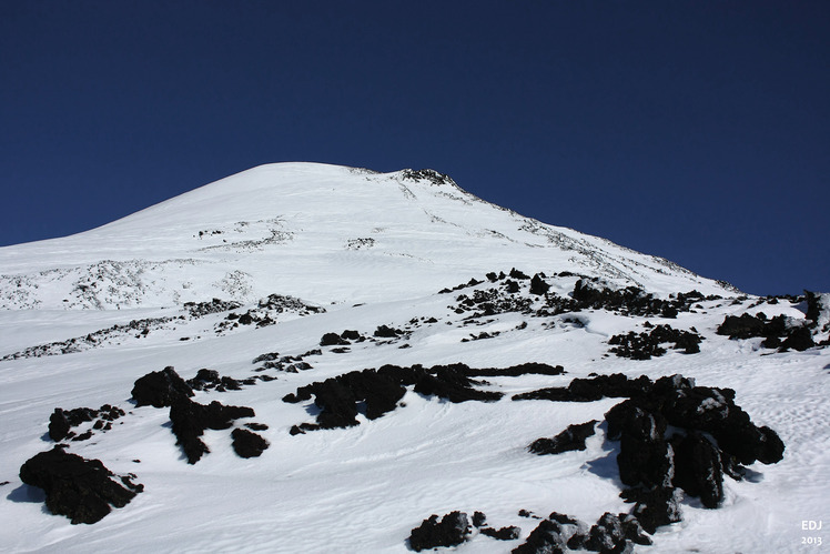 Subiendo el volcán Antuco