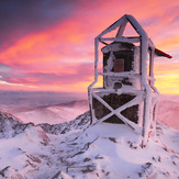 Sunrise at Musala peak