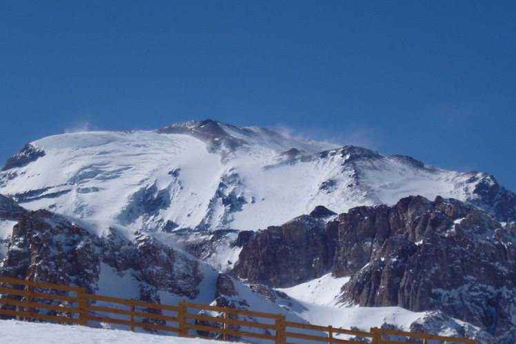 El Plomo, después de de una nevada invernal