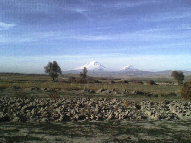 ararat mount view from small danalo- iran, Mount Ararat or Agri