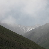 Takht-e-Soleyman peak from 3000 valley, Alam Kuh or Alum Kooh