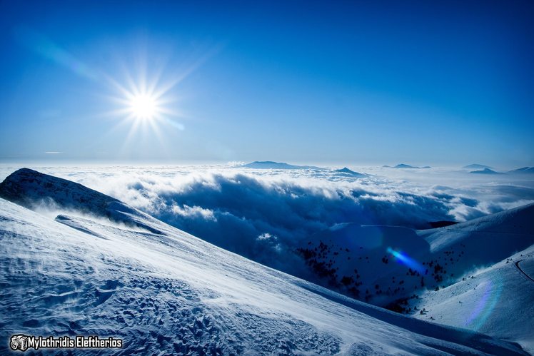 top of 4person chair lift, Falakro