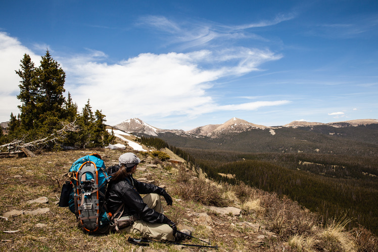 Truchas from Trailriders Wall, Truchas Peak