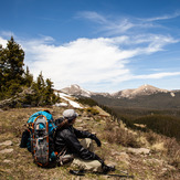 Truchas from Trailriders Wall, Truchas Peak