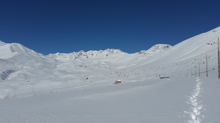 Sabalan in winter, سبلان