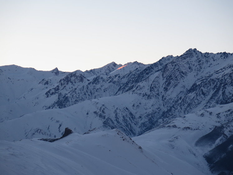 Sunset on Marjikesh, Alam Kuh or Alum Kooh