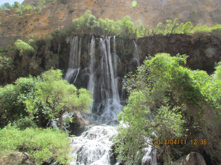 naser ramezani shevi waterfall, سن بران