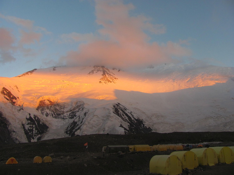 Lenin view from Camp1 (4400 m), Pik Lenin