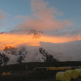 Lenin view from Camp1 (4400 m), Pik Lenin