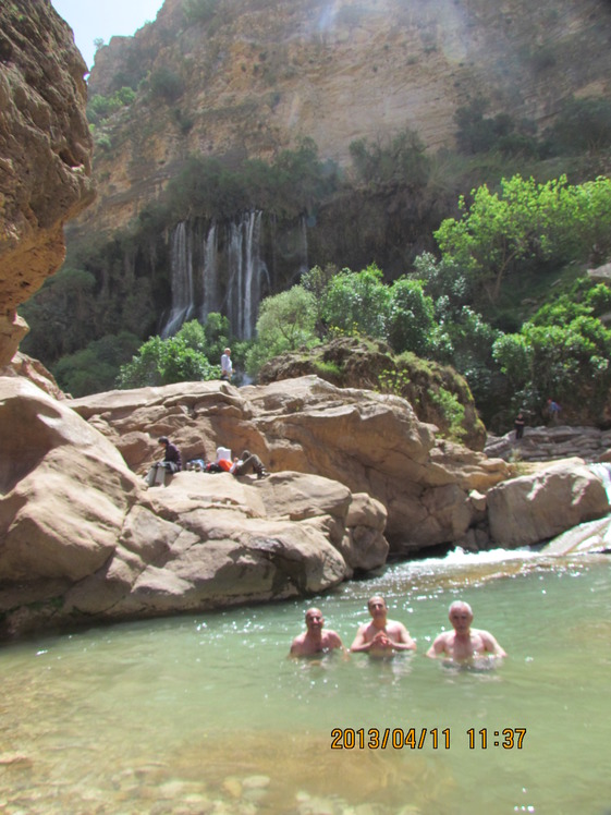 naser ramezani shvi waterfall, سن بران