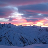 R to L : Shah alborz , TakhteSoleyman massif , Sialan from Khashchal Shelter, Alam Kuh or Alum Kooh