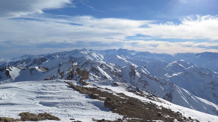 TakhteSoleyman massif from Khashchal, Alam Kuh or Alum Kooh