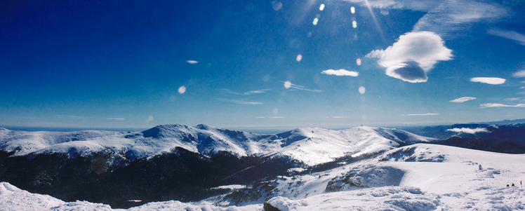 View from Penalara summit, Mount Peñalara