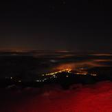 North view from the top at night, Babia Góra