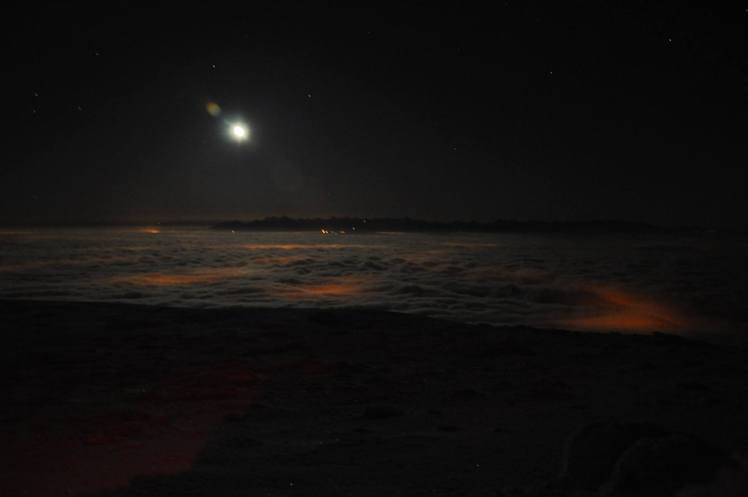 South view at night, Babia Góra