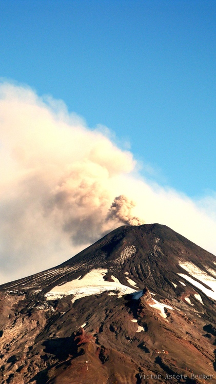 Villarrica en Pre Erupción, Volcan Villarrica