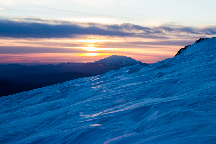 Mt. St. Helens at Sunset, Mount Saint Helens