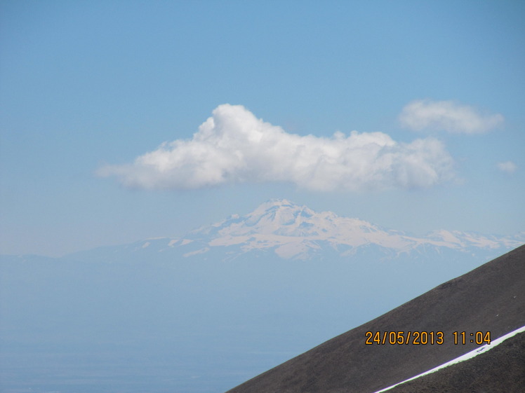 Savalan from Sahand (Dibahli valley), سبلان