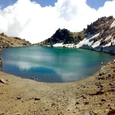 naser ramezani sabalan lake on the peak, سبلان