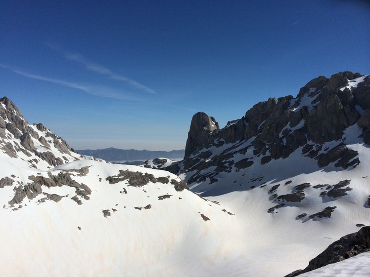 Vista desde Tesorero.Abril 2014, Picu Urriellu