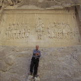 naser ramezani malek bahman castle(bas relief of ghajar king), Damavand (دماوند)