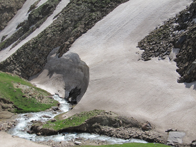 Famous glacier of aghdagh, Sahand