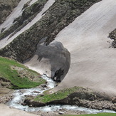 Famous glacier of aghdagh, Sahand