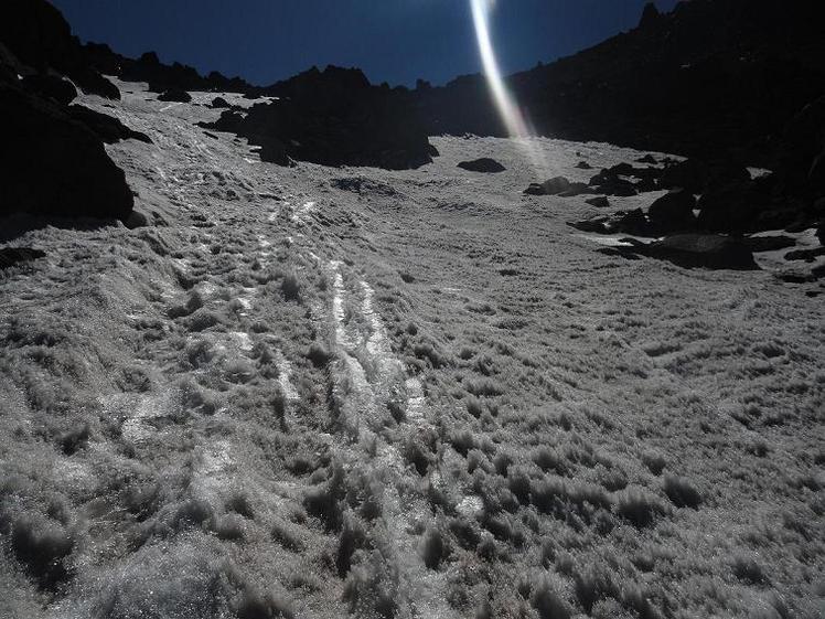 A small glacier at the north west of savalan, سبلان