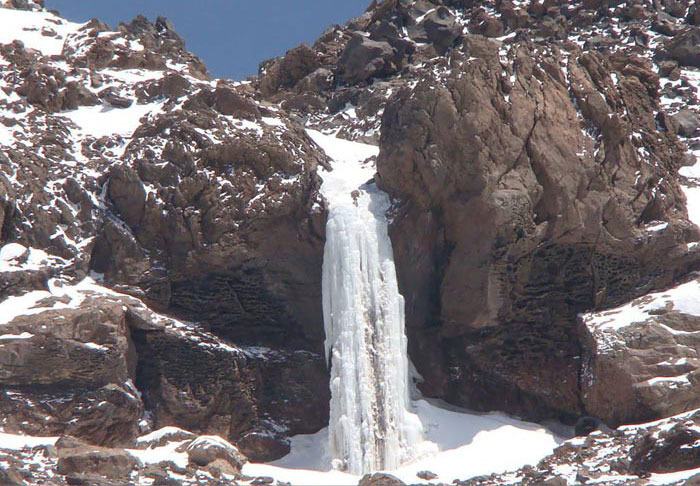 icy waterfall, Damavand (دماوند)